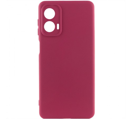 Чохол Silicone Cover Lakshmi Full Camera (AA) для Motorola Moto G24 Бордовий / Marsala Чохол Silicone Cover Lakshmi Full Camera (AA) для Motorola Moto G24 Бордовий / Marsala