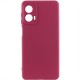 Чохол Silicone Cover Lakshmi Full Camera (AA) для Motorola Moto G24 Бордовий / Marsala