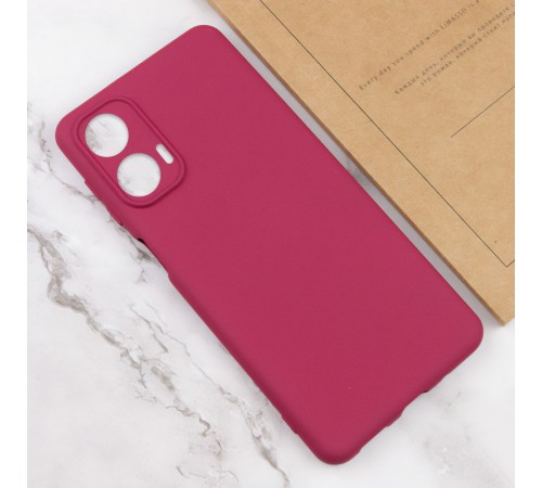 Чохол Silicone Cover Lakshmi Full Camera (AA) для Motorola Moto G24 Бордовий / Marsala Чохол Silicone Cover Lakshmi Full Camera (AA) для Motorola Moto G24 Бордовий / Marsala