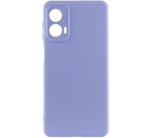 Чохол Silicone Cover Lakshmi Full Camera (AA) для Motorola Moto G24 Бузковий / Dasheen