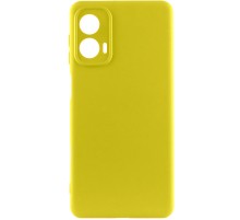 Чохол Silicone Cover Lakshmi Full Camera (AA) для Motorola Moto G24 Жовтий / Flash