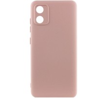 Чохол Silicone Cover Lakshmi Full Camera (AA) для Motorola Moto E13 Рожевий / Pink Sand