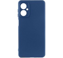 Чохол Silicone Cover Lakshmi Full Camera (AA) для Motorola Moto G14 Синій / Navy Blue