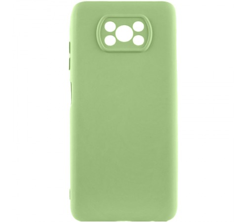 Чохол Silicone Cover Lakshmi Full Camera (AA) для Xiaomi Poco X3 NFC / Poco X3 Pro Зелений / Pistachio
