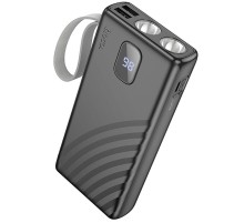 Портативний ЗП Power Bank Hoco J129A Nature flashlight 20000 mAh Black
