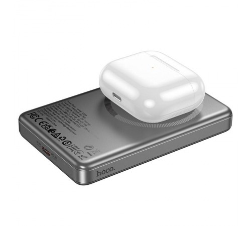 Портативний ЗП Power Bank Hoco Q26A Joy PD20W з БЗП 10000 mAh Metal gray