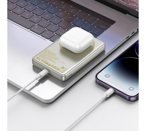 Портативний ЗП Power Bank Hoco Q26A Joy PD20W з БЗП 10000 mAh Titanium gold