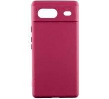 Чохол Silicone Cover Lakshmi Full Camera (AAA) для Google Pixel 8a Бордовий / Plum