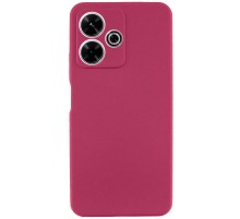 Чохол Silicone Cover Lakshmi Full Camera (AAA) для Xiaomi Redmi 13 4G / Poco M6 4G Бордовий / Plum