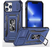 Ударостійкий чохол Camshield Army Ring для Apple iPhone 13 Pro (6.1") Синій / Navy