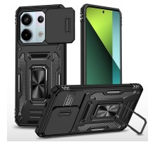 Ударостійкий чохол Camshield Army Ring для Xiaomi Redmi Note 13 4G Чорний / Black