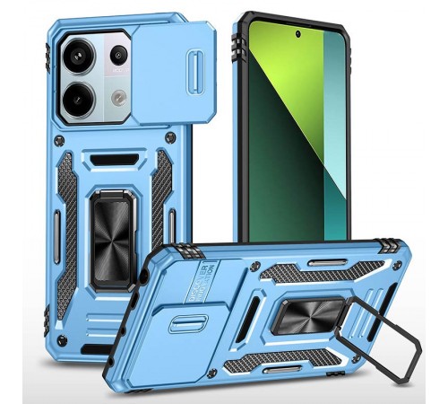 Ударостійкий чохол Camshield Army Ring для Xiaomi Redmi Note 13 Pro 4G / Poco M6 Pro 4G Блакитний / Light Blue Ударостійкий чохол Camshield Army Ring для Xiaomi Redmi Note 13 Pro 4G / Poco M6 Pro 4G Блакитний / Light Blue