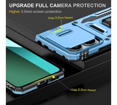 Ударостійкий чохол Camshield Army Ring для Xiaomi Redmi Note 13 Pro 4G / Poco M6 Pro 4G Блакитний / Light Blue Ударостійкий чохол Camshield Army Ring для Xiaomi Redmi Note 13 Pro 4G / Poco M6 Pro 4G Блакитний / Light Blue