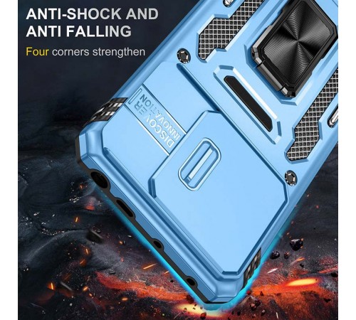 Ударостійкий чохол Camshield Army Ring для Xiaomi Redmi Note 13 Pro 4G / Poco M6 Pro 4G Блакитний / Light Blue Ударостійкий чохол Camshield Army Ring для Xiaomi Redmi Note 13 Pro 4G / Poco M6 Pro 4G Блакитний / Light Blue