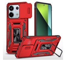 Ударостійкий чохол Camshield Army Ring для Xiaomi Redmi Note 13 Pro 4G / Poco M6 Pro 4G Червоний / Red
