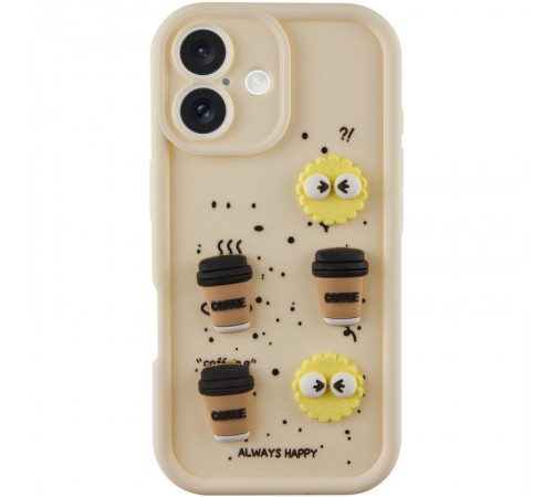 Чохол TPU Toys Case для Apple iPhone 16 (6.1") Sand / Always Happy Чохол TPU Toys Case для Apple iPhone 16 (6.1") Sand / Always Happy