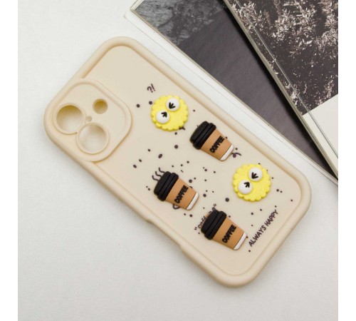 Чохол TPU Toys Case для Apple iPhone 16 (6.1") Sand / Always Happy Чохол TPU Toys Case для Apple iPhone 16 (6.1") Sand / Always Happy