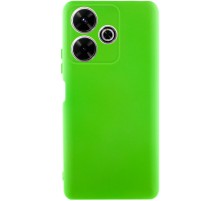 Чохол TPU GETMAN Liquid Silk Full Camera для Xiaomi Redmi 13 4G / Poco M6 4G Салатовий / Neon Green