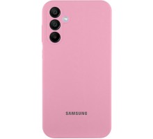 Чохол Silicone Cover Lakshmi Full Camera (AAA) with Logo для Samsung Galaxy A35 Рожевий / Light pink