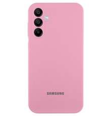Чохол Silicone Cover Lakshmi Full Camera (AAA) with Logo для Samsung Galaxy A35 Рожевий / Light pink