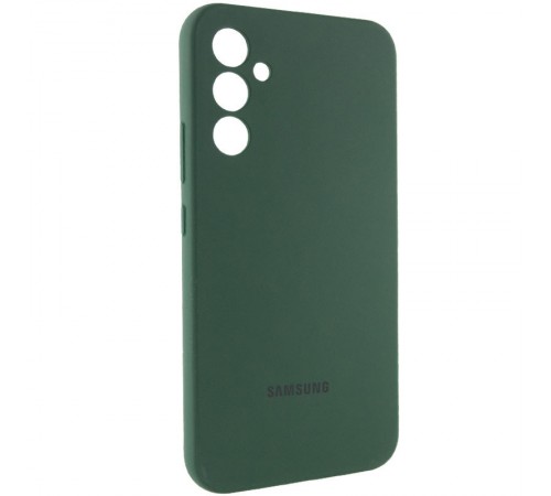 Чохол Silicone Cover Lakshmi Full Camera (AAA) with Logo для Samsung Galaxy A35 Зелений / Cyprus Green