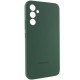 Чохол Silicone Cover Lakshmi Full Camera (AAA) with Logo для Samsung Galaxy A35 Зелений / Cyprus Green