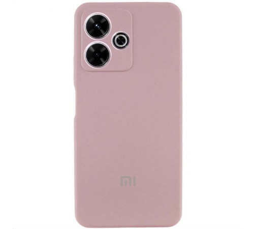 Чохол Silicone Cover Lakshmi Full Camera (AAA) with Logo для Xiaomi Redmi 13 4G / Poco M6 4G Рожевий / Pink Sand