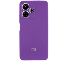 Чохол Silicone Cover Lakshmi Full Camera (AAA) with Logo для Xiaomi Redmi 13 4G / Poco M6 4G Фіолетовий / Amethyst