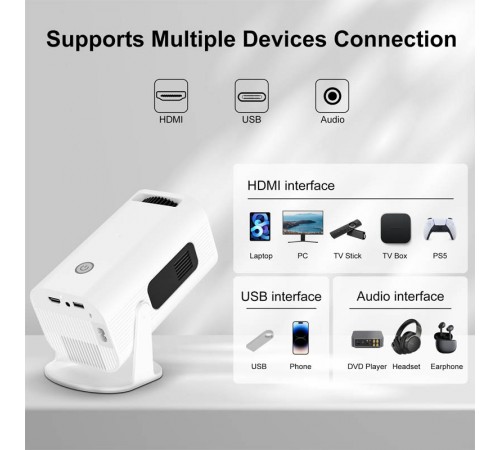 Проектор 4k Android HP330 White Проектор 4k Android HP330 White