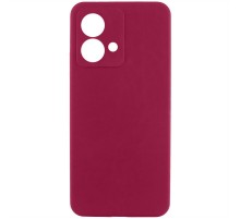 Чохол Silicone Cover Lakshmi Full Camera (AA) для Motorola Moto G84 Бордовий / Marsala
