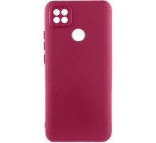 Чохол Silicone Cover Lakshmi Full Camera (AA) для Xiaomi Redmi 9C Бордовий / Marsala