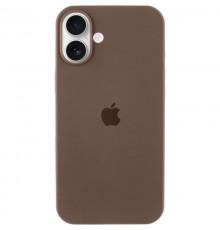 Чохол Silicone Case Full Protective (AA) для Apple iPhone 16 (6.1") Коричневий / Brown