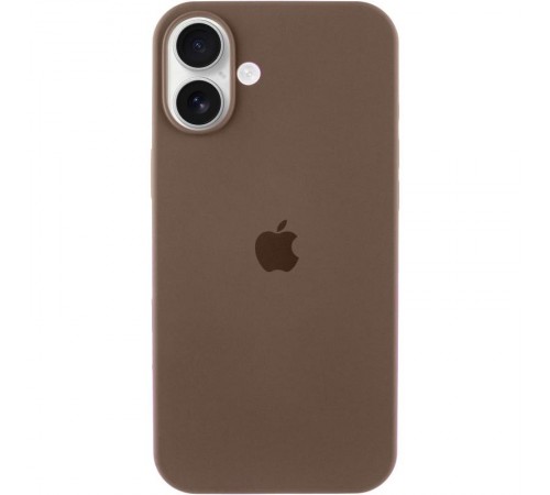 Чохол Silicone Case Full Protective (AA) для Apple iPhone 16 (6.1") Коричневий / Brown