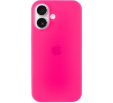 Чохол Silicone Case Full Protective (AA) для Apple iPhone 16 (6.1") Рожевий / Barbie pink