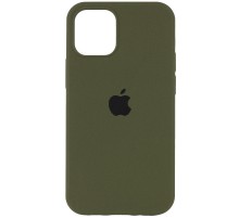 Чохол Silicone Case Full Protective (AA) для Apple iPhone 16 (6.1") Зелений / Dark Olive