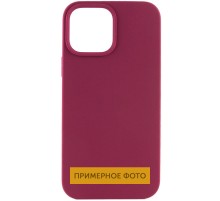 Чохол Silicone Case Full Protective (AA) NO LOGO для Apple iPhone 16 (6.1") Бордовий / Maroon
