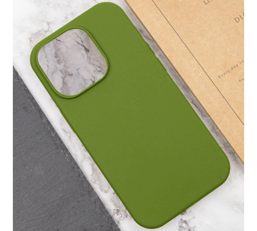Чохол Silk Full Protective (AA) NO LOGO для Apple iPhone 16 Plus (6.7") Зелений / Dark Olive