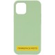 Чохол Silicone Case Full Protective (AA) NO LOGO для Apple iPhone 16 Pro Max (6.9") М'ятний / Mint