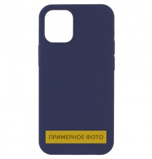 Чохол Silicone Case Full Protective (AA) NO LOGO для Apple iPhone 16 Pro Max (6.9") Темно-синій / Midnight blue