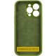 Чохол Silicone Case Full Protective (AA) NO LOGO для Apple iPhone 16 Pro Max (6.9") Зелений / Dark Olive
