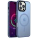 TPU+PC чохол Metal Buttons with MagSafe Colorful для Apple iPhone 16 Pro Max (6.9") Блакитний