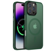 TPU+PC чохол Metal Buttons with MagSafe Colorful для Apple iPhone 16 Pro Max (6.9") Зелений