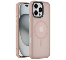 TPU+PC чохол Metal Buttons with MagSafe Colorful для Apple iPhone 16 Pro Max (6.9") Золотий