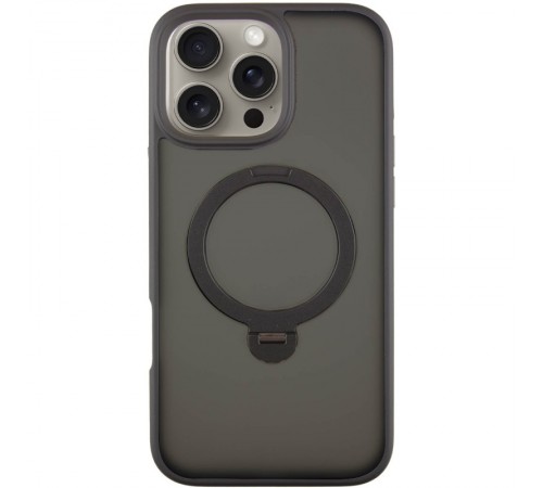 TPU+PC чохол Metal Buttons with MagSafe Colorful HQ Ring для Apple iPhone 16 Pro Max (6.9") Black TPU+PC чохол Metal Buttons with MagSafe Colorful HQ Ring для Apple iPhone 16 Pro Max (6.9") Black