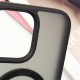 TPU+PC чохол Metal Buttons with MagSafe Colorful HQ Ring для Apple iPhone 16 Pro Max (6.9") Black