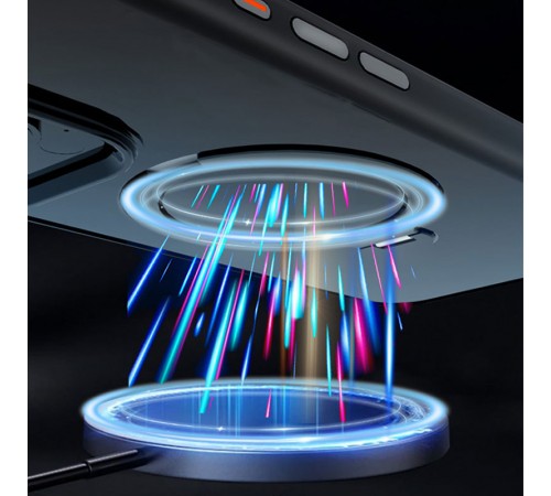 TPU+PC чохол Metal Buttons with MagSafe Colorful HQ Ring для Apple iPhone 16 Pro Max (6.9") Black TPU+PC чохол Metal Buttons with MagSafe Colorful HQ Ring для Apple iPhone 16 Pro Max (6.9") Black