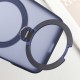 TPU+PC чохол Metal Buttons with MagSafe Colorful HQ Ring для Apple iPhone 16 Pro Max (6.9") Dark Blue
