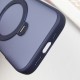 TPU+PC чохол Metal Buttons with MagSafe Colorful HQ Ring для Apple iPhone 16 Pro Max (6.9") Dark Blue