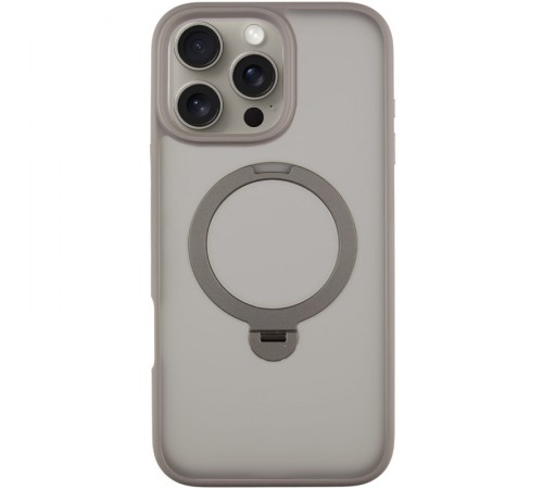 TPU+PC чохол Metal Buttons with MagSafe Colorful HQ Ring для Apple iPhone 16 Pro Max (6.9") Grey TPU+PC чохол Metal Buttons with MagSafe Colorful HQ Ring для Apple iPhone 16 Pro Max (6.9") Grey