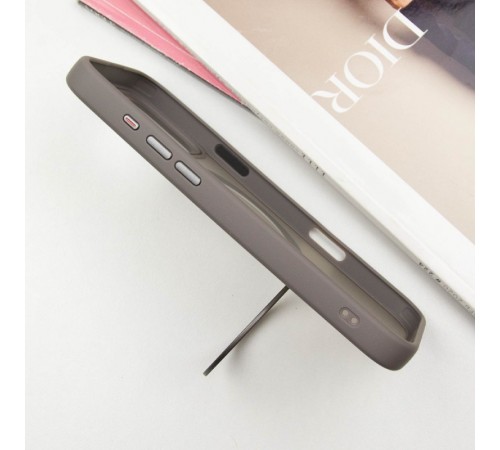 TPU+PC чохол Metal Buttons with MagSafe Colorful HQ Ring для Apple iPhone 16 Pro Max (6.9") Grey TPU+PC чохол Metal Buttons with MagSafe Colorful HQ Ring для Apple iPhone 16 Pro Max (6.9") Grey